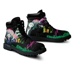 Cyberpunk Rebecca Custom Anime Combat Boots -  Cyberpunk Edgerunners - Angle 3