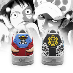 Luffy and Law Air Sneakers Custom Anime One Piece Shoes - 3 - GearAnime