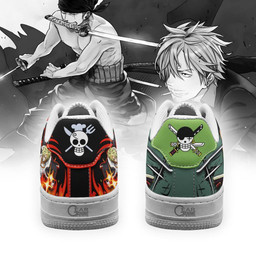 Zoro and Sanji Air Sneakers Custom Anime One Piece Shoes - 3 - GearAnime