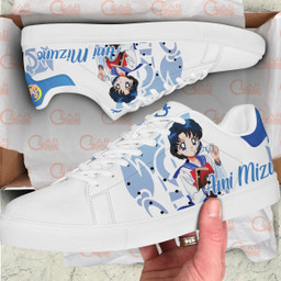 Sailor Mecury Skate Sneakers Custom Anime Sailor Moon Shoes - 2 - GearAnime