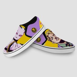 Yoshikage Kira Slip On Sneakers Custom Anime JoJo's Bizarre Adventure Shoes - 3 - GearAnime