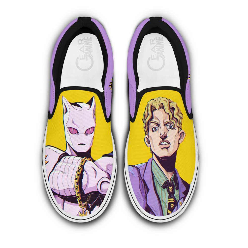 Yoshikage Kira Slip On Sneakers Custom Anime Shoes - 1 - GearAnime