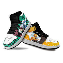 Zenitsu and Tanjiro Kids Sneakers Custom Anime Demon Slayer Kids Shoes - 3 - GearAnime