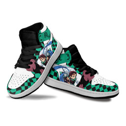 Tanjiro Kamado Kids Sneakers Custom Anime Demon Slayer Kids Shoes - 3 - GearAnime
