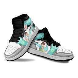 Toru Oikawa Kids High-Top Leather Sneakers -  Haikyu!! - Angle 2