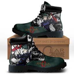 Maki Zenin Custom Anime Combat Boots NTT111 -  Jujutsu Kaisen - Angle 1