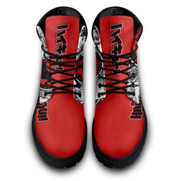 Nekoma Custom Anime Combat Boots NTT111 -  Haikyu!! - Angle 4