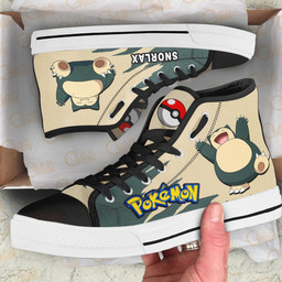 Pokemon Snorlax High Top Shoes Custom Anime Sneakers - 2 - GearAnime