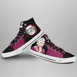 Uzui Tengen No Makeup High-Top Canvas Shoes NTT151 -  Demon Slayer: Kimetsu no Yaiba - Angle 3