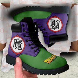 King Piccolo Symbol Custom Anime Combat Boots MV1212 -  Dragon Ball Z - Angle 2