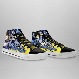 Meguru Bachira High-Top Canvas Shoes -  Blue Lock - Angle 4