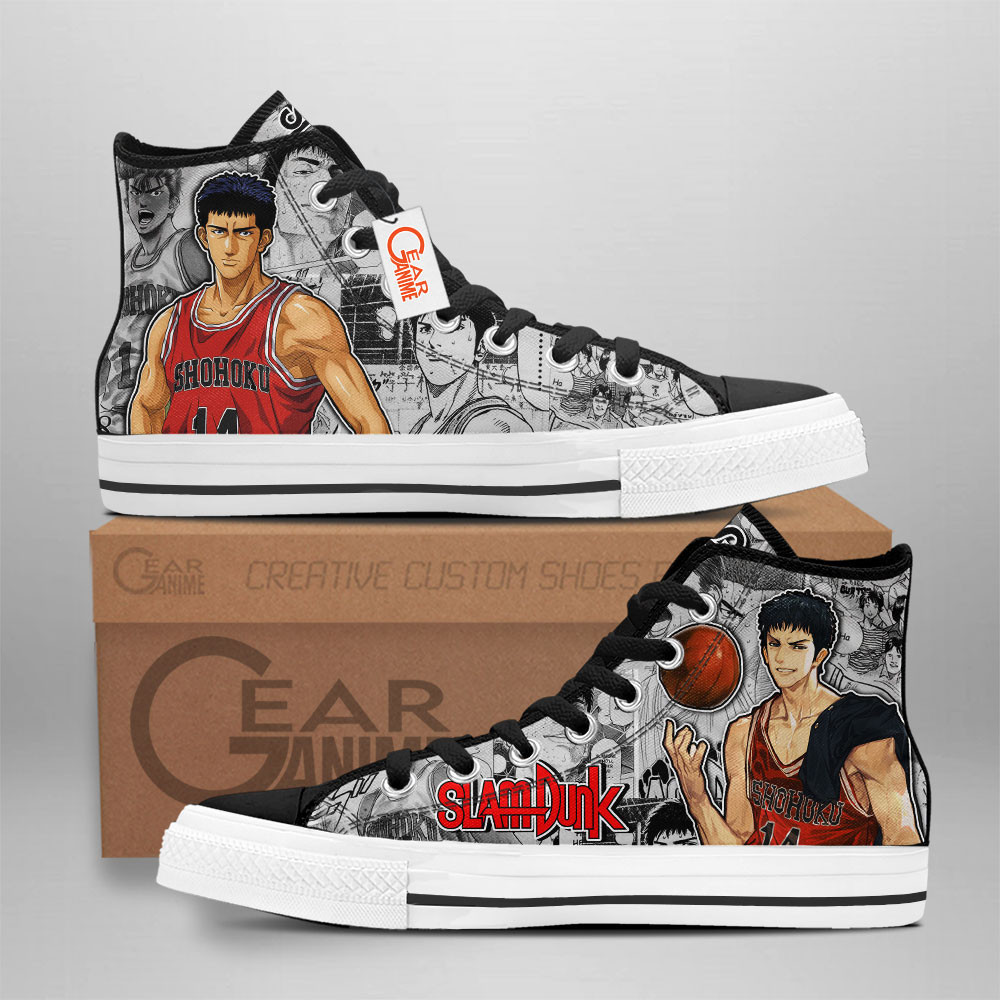Slam Dunk Hisashi Mitsui High-Top Canvas Shoes NTT090 -  Slam Dunk - Angle 1