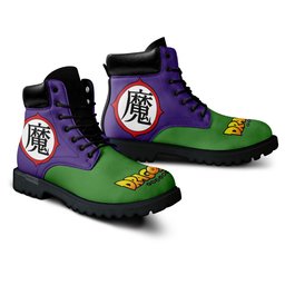 King Piccolo Symbol Custom Anime Combat Boots MV1212 -  Dragon Ball Z - Angle 3
