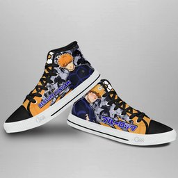 Rensuke Kunigami High-Top Canvas Shoes -  Blue Lock - Angle 3