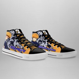 Rensuke Kunigami High-Top Canvas Shoes -  Blue Lock - Angle 4