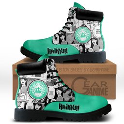 Aoba Johsai Custom Anime Combat Boots NTT111 -  Haikyu!! - Angle 1