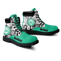 Aoba Johsai Custom Anime Combat Boots NTT111 -  Haikyu!! - Angle 3