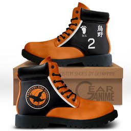 Koshi Sugawara Custom Anime Combat Boots NTT111 -  Haikyu!! - Angle 1