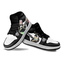 Toshiro Hijikata Kids High-Top Leather Sneakers MV1302 -  Gintama - Angle 2