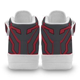 Cyberpunk Arasaka Mid-Top Strap Leather Sneakers -  Cyberpunk Edgerunners - Angle 4