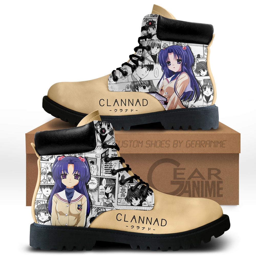 Clannad Kotomi Ichinose Boots Manga Anime Custom Shoes NTT1912Gear Anime