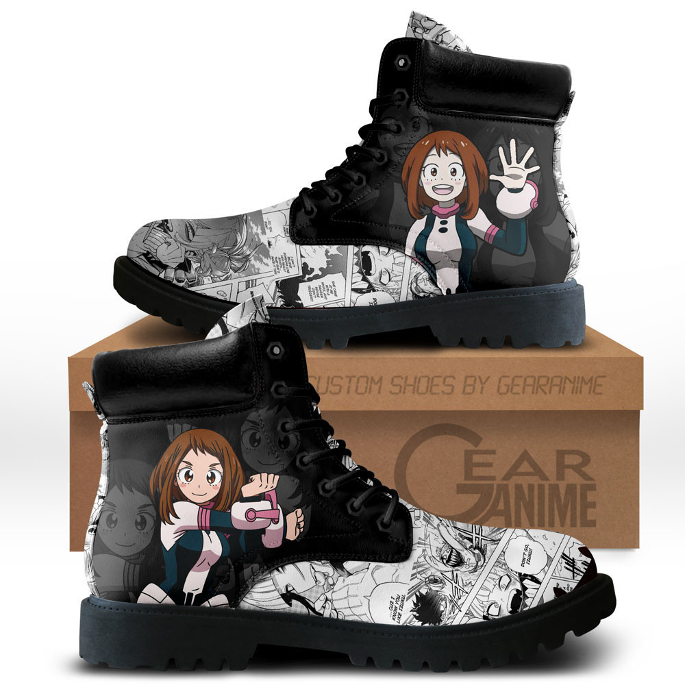 Uravity Custom Anime Combat Boots NTT171 -  My Hero Academia - Angle 1