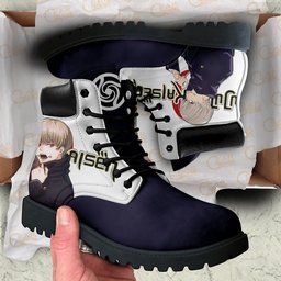 Toge Inumaki Custom Anime Combat Boots NTT051 -  Jujutsu Kaisen - Angle 2