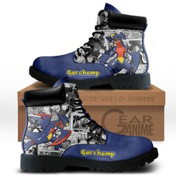 Garchomp Custom Anime Combat Boots NTT051 -  Pokemon - Angle 1