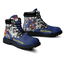 Garchomp Custom Anime Combat Boots NTT051 -  Pokemon - Angle 3
