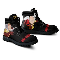 OPM Saitama Custom Anime Combat Boots MV0711 -  One Punch Man - Angle 3