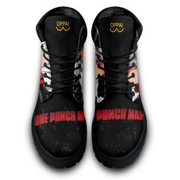 OPM Saitama Custom Anime Combat Boots MV0711 -  One Punch Man - Angle 4