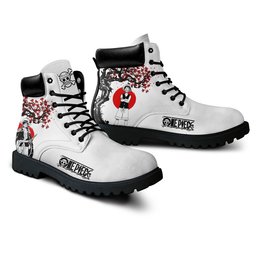 Luffy Custom Anime Combat Boots NTT071 -  One Piece - Angle 3