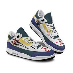 Tengen Retro 3 Style Leather Basketball Shoes -  Demon Slayer: Kimetsu no Yaiba - Angle 3