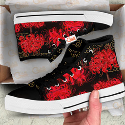 Japanese Red Spider Lily High Top Shoes Custom Sneakers HA1406 Gear Anime