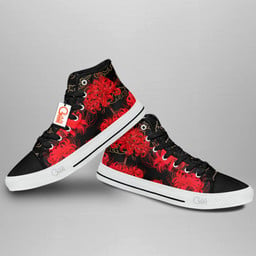 Japanese Red Spider Lily High Top Shoes Custom Sneakers HA1406 Gear Anime