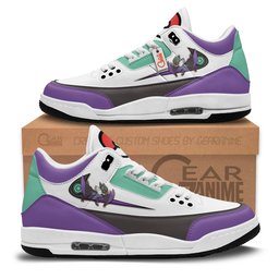 Noivern Retro 3 Style Leather Basketball Shoes -  Pokemon - Angle 1