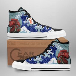 Perfume Yuda Kanagawa Great High-Top Canvas Shoes Anime HA2906 -  One Piece - Angle 1