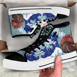 Perfume Yuda Kanagawa Great High-Top Canvas Shoes Anime HA2906 -  One Piece - Angle 2
