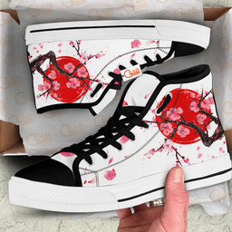 Japanese Cherry Blossom High Top Shoes Custom Sneakers HA2706 Gear Anime