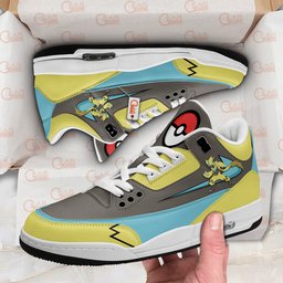 Zeraora Retro 3 Style Leather Basketball Shoes -  Pokemon - Angle 2