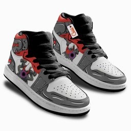 Darkrai Kids High-Top Leather Sneakers Personalized -  Pokemon - Angle 2