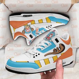 Tony Tony Chopper Retro 3 Style Leather Basketball Shoes -  One Piece - Angle 2