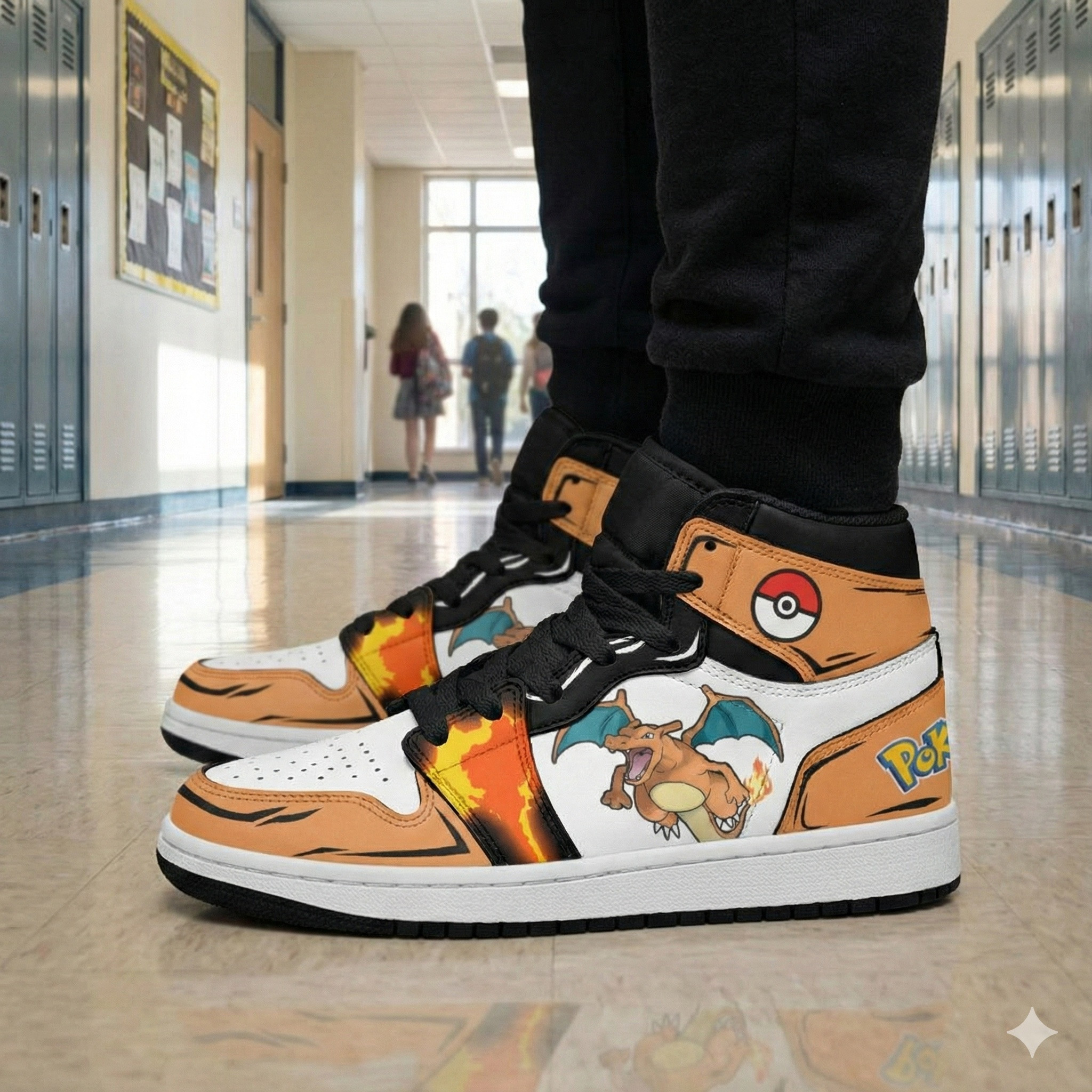 Gear Anime Shoes Mens 14‎ Charizard Custom Anime Shoes ? “Made for those who bring the heat—on and off the street  main image 2
