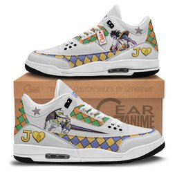 Jotaro Kujo Sneakers J3 Custom Shoes- Gear Anime