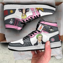 Luffy Sanji Usopp Zoro High-Top Leather Sneakers -  One Piece - Angle 3