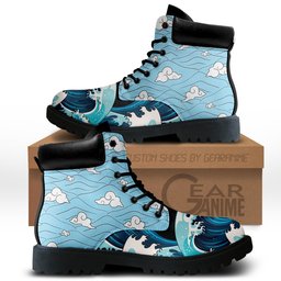Sakonji Urokodaki Custom Anime Combat Boots Costume Style -  Demon Slayer: Kimetsu no Yaiba - Angle 1