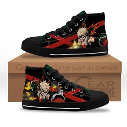 Dynamight Kids Sneakers Anime High-Top Canvas Shoes -  My Hero Academia - Angle 1