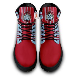 Jinbe Custom Anime Combat Boots Symbol Style -  One Piece - Angle 4