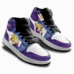 Gohan Super Saiyan Kids High-Top Leather Sneakers Personalized -  Dragon Ball Z - Angle 3