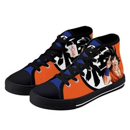 Goku Kids Sneakers Anime High-Top Canvas Shoes -  Dragon Ball Z - Angle 2